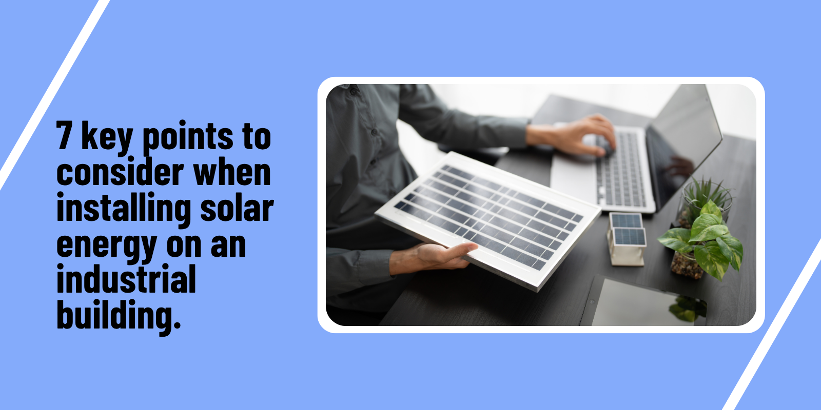 installing solar energy on an industrial building