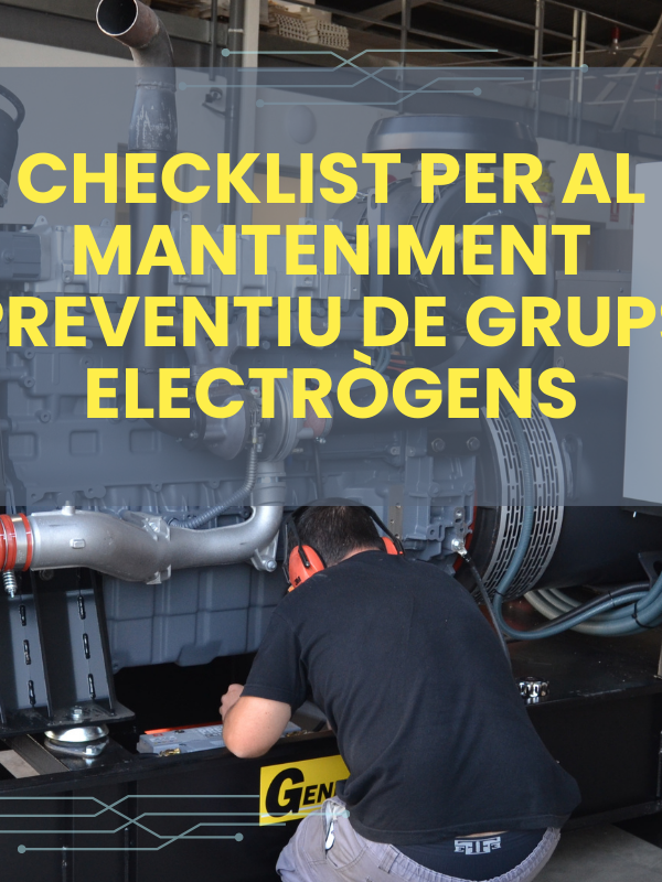 manteniment preventiu de grups electrògens