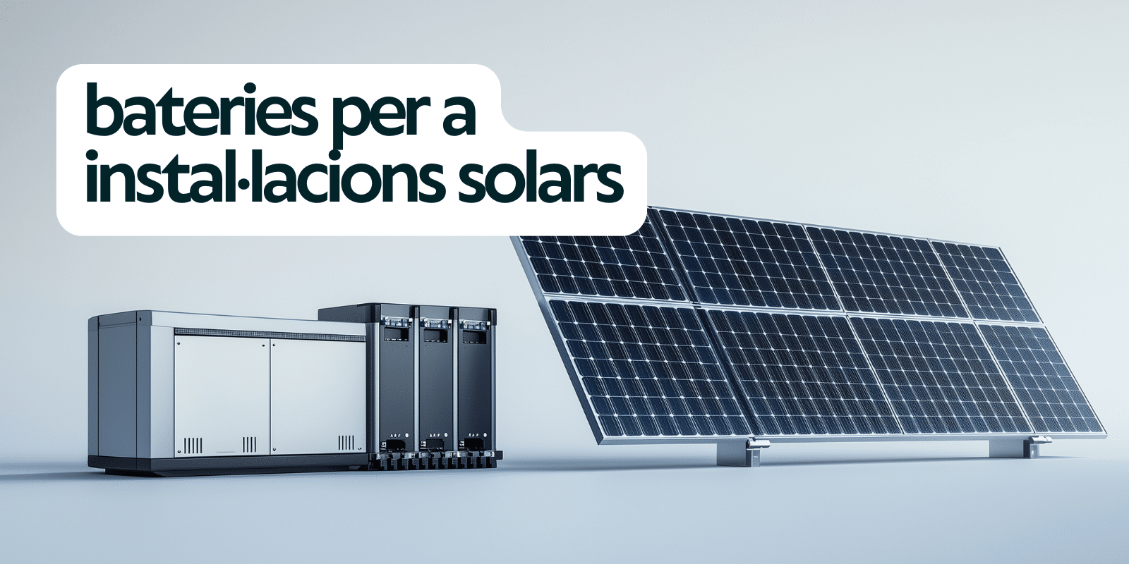 bateries per a instal·lacions solars